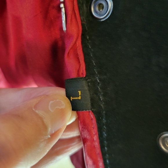 Vintage 80s fringe suede leather crop moto jacket black small medium - Picture 16 of 16